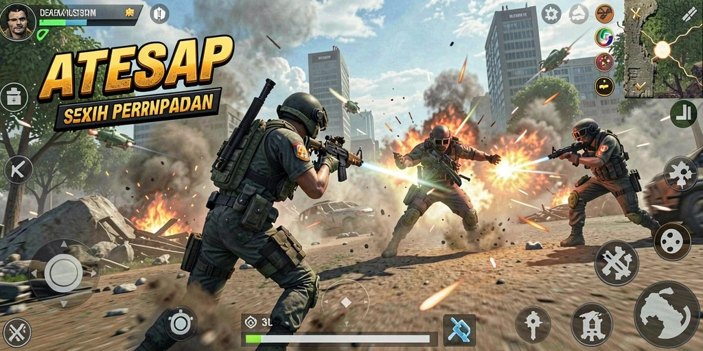 Tampilan game TPS yang seru dan mendebarkan di 33L.