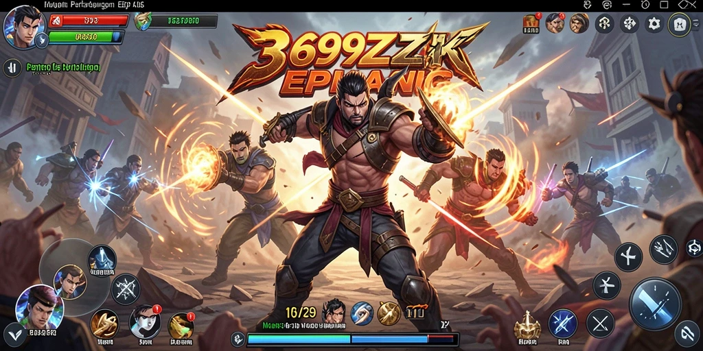 Tampilan gameplay seru dalam 369ZK dengan pertarungan dinamis.
