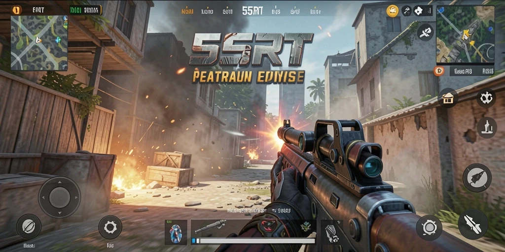 Tangkap momen seru dalam permainan tembak-menembak FPS.