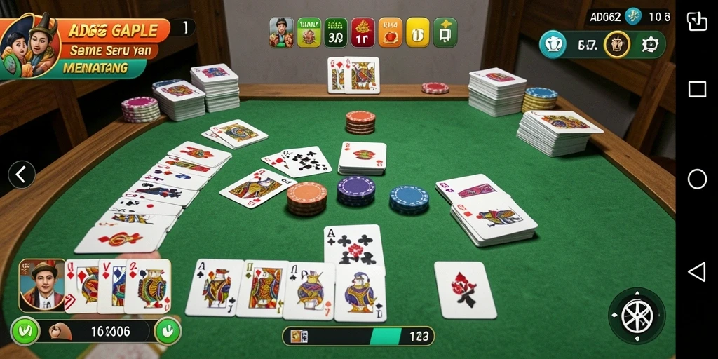 Tampilan gameplay Gaple yang menarik di ADG62.