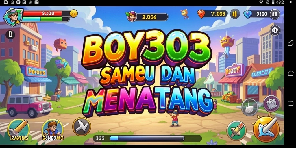 Screenshot utama BOY303 menampilkan aksi gameplay Arcade yang seru.