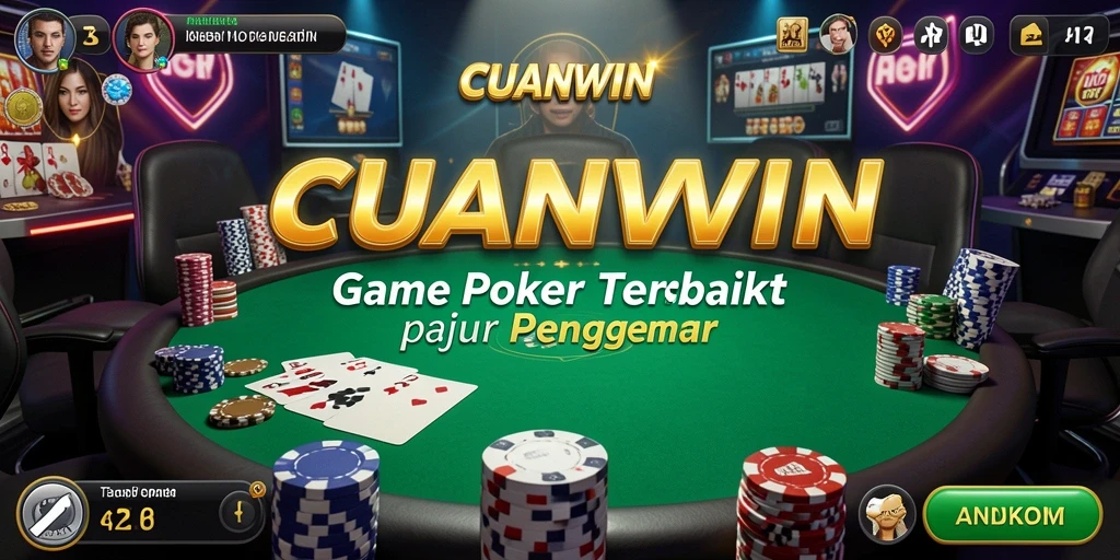 Tampilan menarik dari gameplay Poker di CUANWIN.