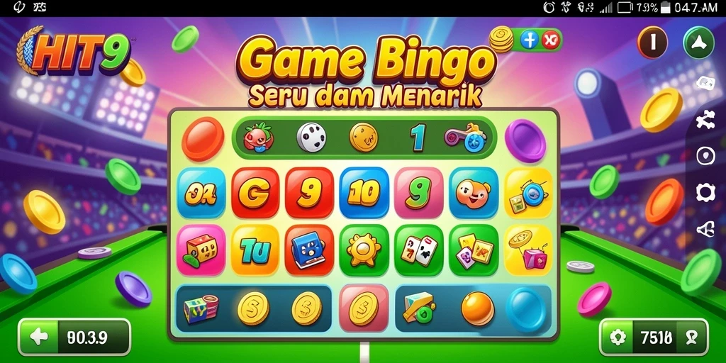 Tampilan gameplay seru dan interaktif dalam HIT9 Bingo.