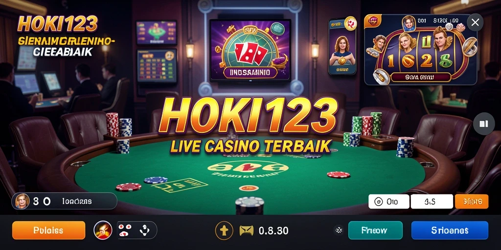 Tampilan menarik dari gameplay HOKI123 dalam pengalaman Live Casino.