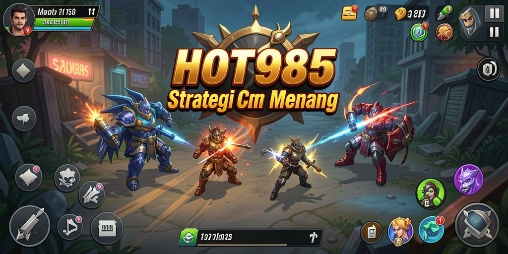 Gameplay HOT985 menampilkan pertempuran strategi yang mendebarkan.