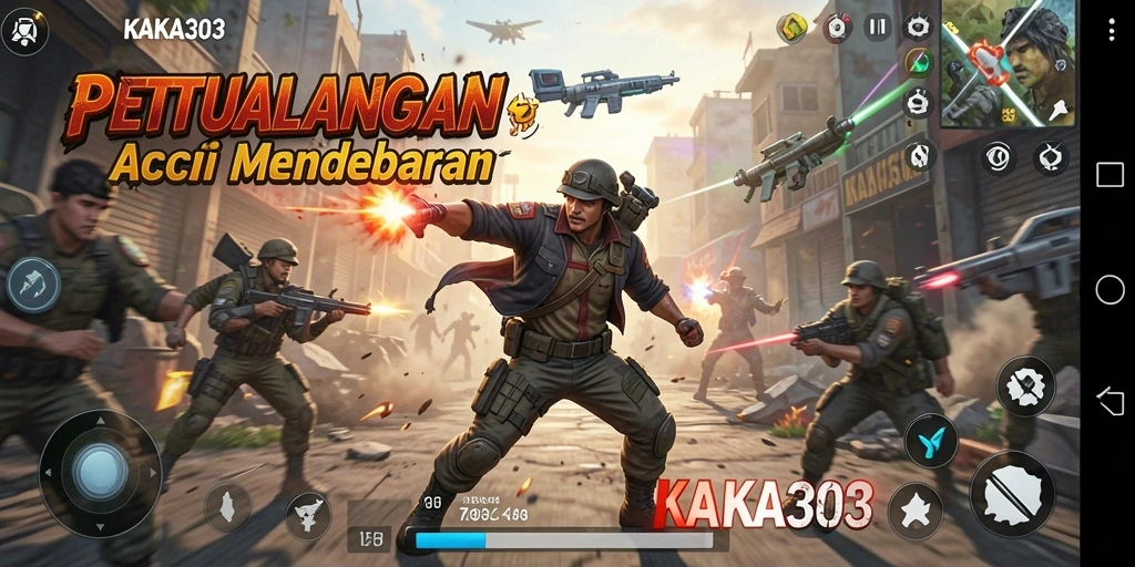 Screenshot utama KAKA303 menampilkan aksi mendebarkan dalam pertempuran epik.