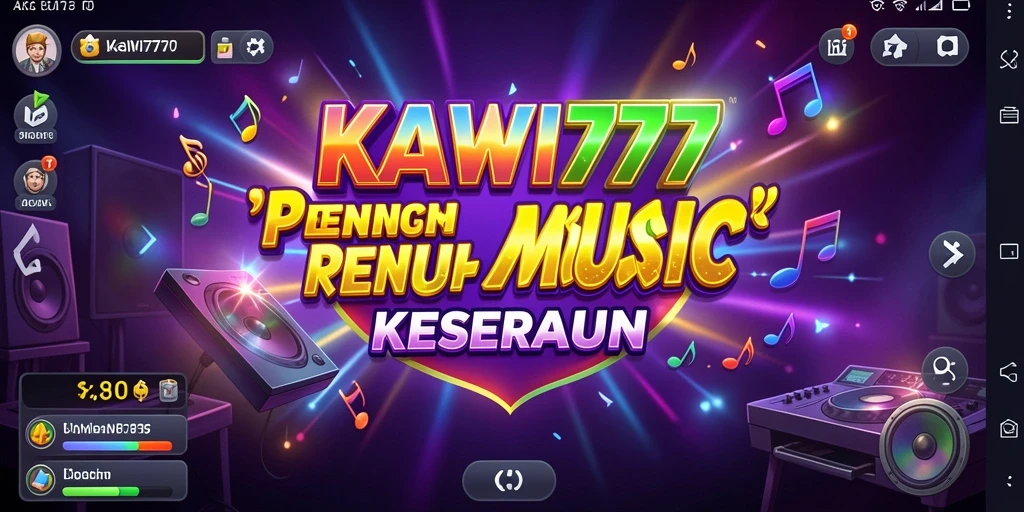 Screenshot gameplay KAWI777 dengan nuansa musik yang menyenangkan.