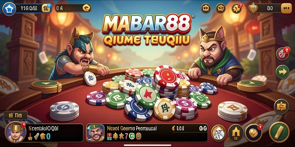 Tampilan gameplay QiuQiu yang menarik dan seru.