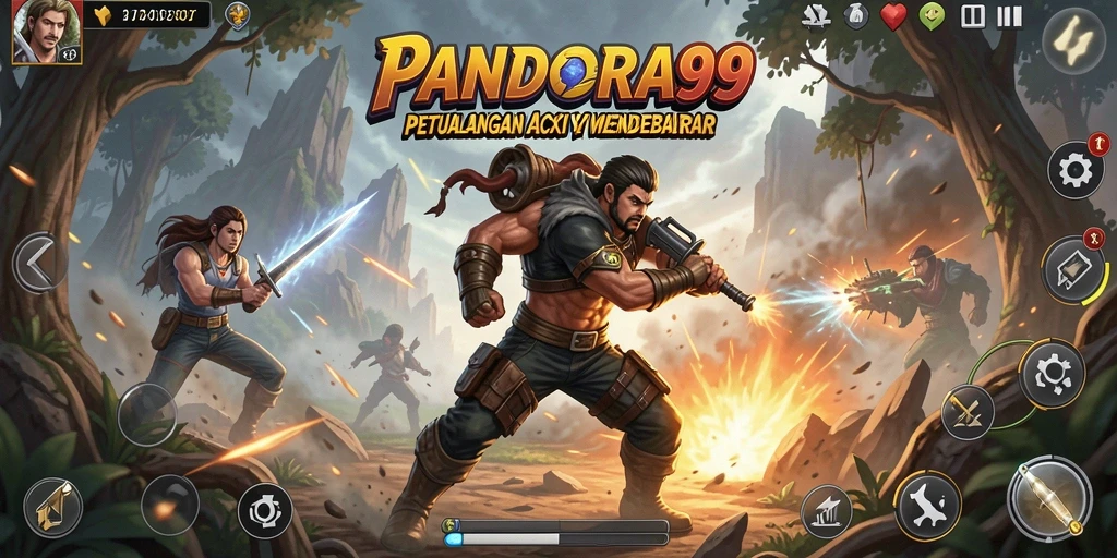 Screenshot PANDORA99 menampilkan karakter dalam aksi mendebarkan.