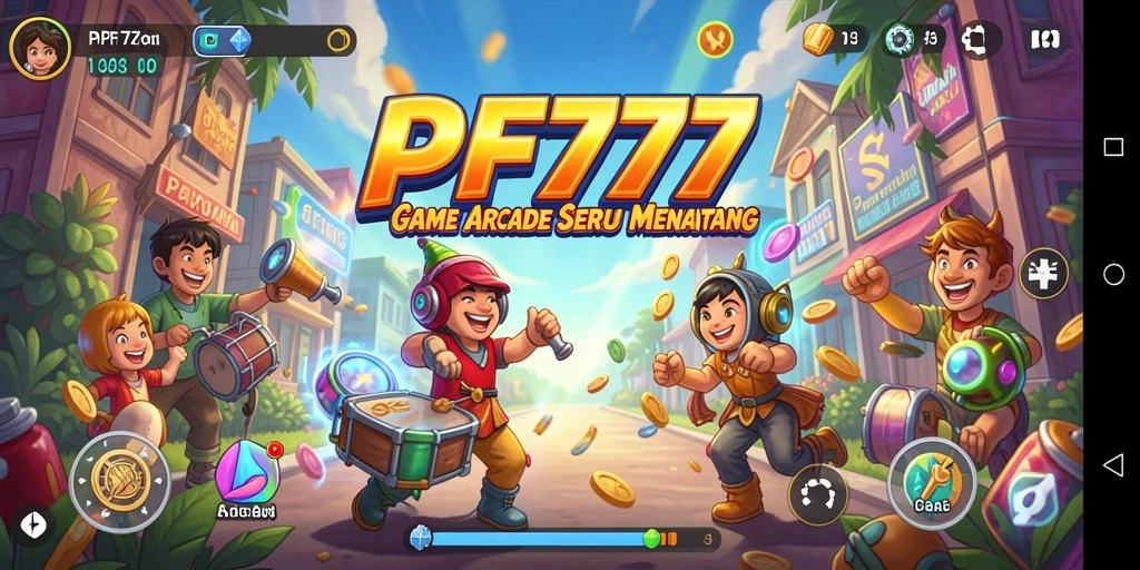 Tampilan gameplay seru dari PF777 yang menantang dan menghibur.