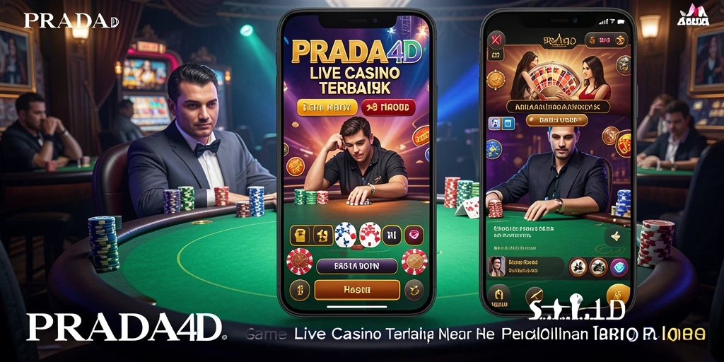 Tampilan gameplay Live Casino yang mendebarkan di PRADA4D.