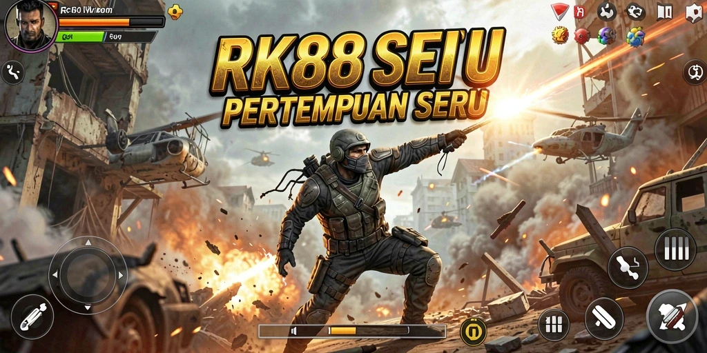 Tampilan aksi mengesankan dari gameplay RK88 dalam pertempuran.