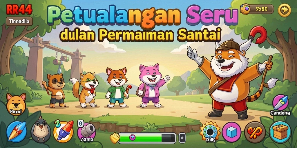 Screenshot gameplay RR44 yang menunjukkan keseruan bermain Casual.