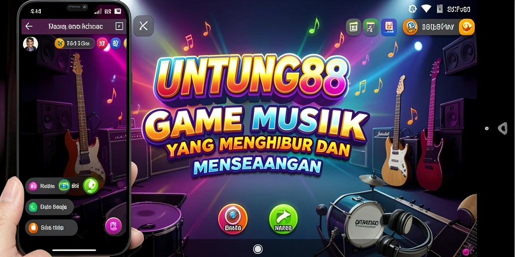 Tampilan gameplay UNTUNG88 saat memainkan alat musik virtual.